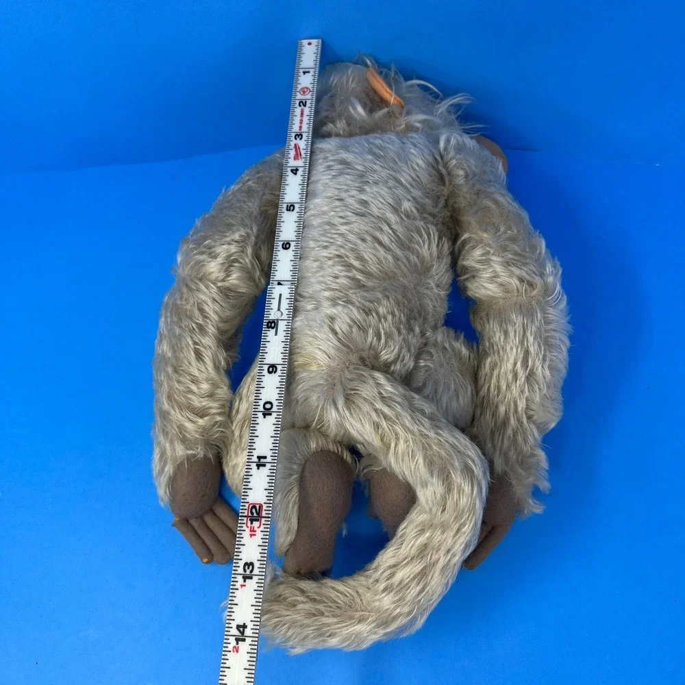 Steiff‎ Parian Monkey Coco 14 Inch Beige Vintage Jointed Mohair Rare Plush Toy